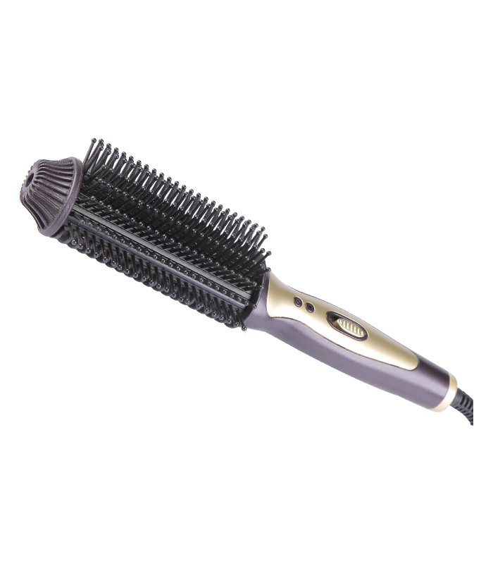 Electric Hot Pectine ceramic coating Hair straighting Brush ZR-070B